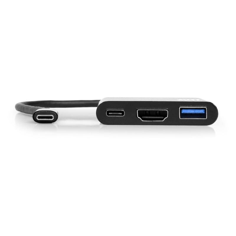 Port USB Type-C to 1 x HDMI|1 x USB3.0|1 x Type-C 60W PD Dock - Black - Image 2