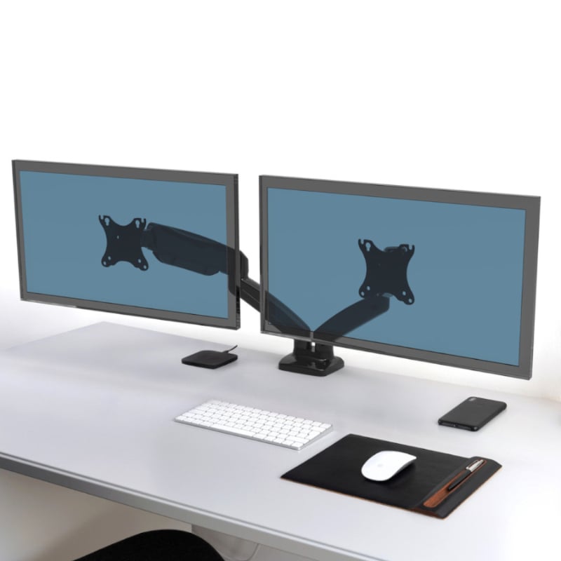 PORT Monitor Arm VESA Dual Screen - Black - Image 2