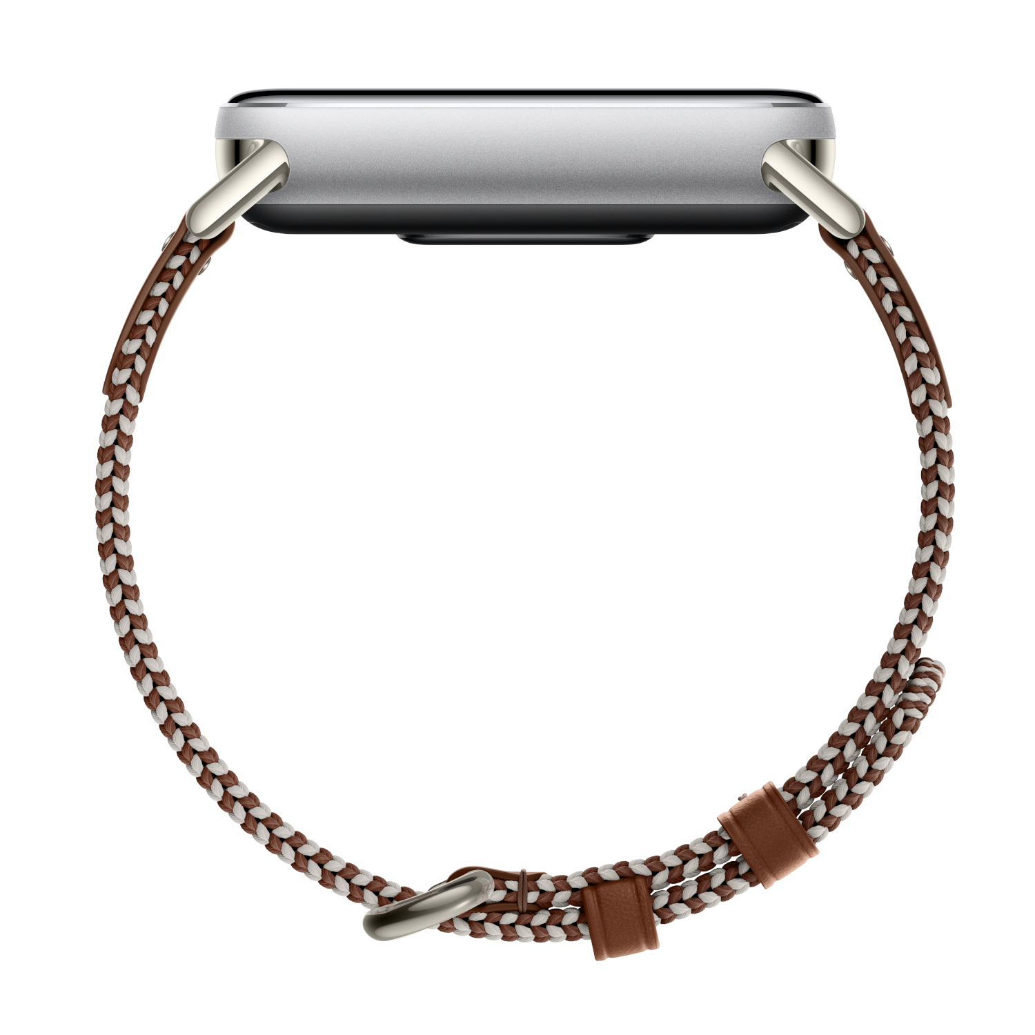 Xiaomi Smart Band 10 Knitted Silk Strap - Feather Brown - Image 2