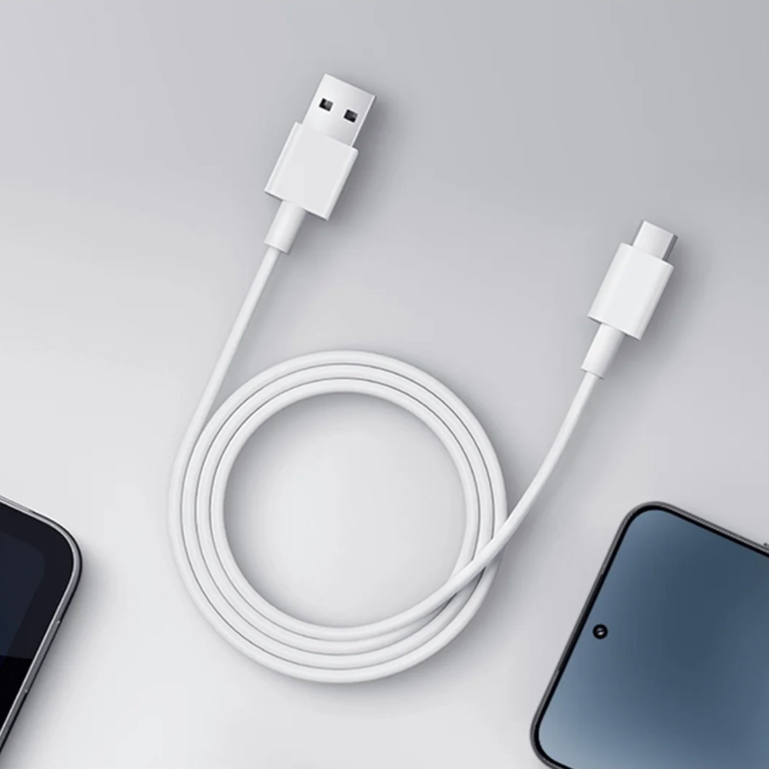 Xiaomi 3A USB-A to USB Type-C Cable 1M - White - Image 2