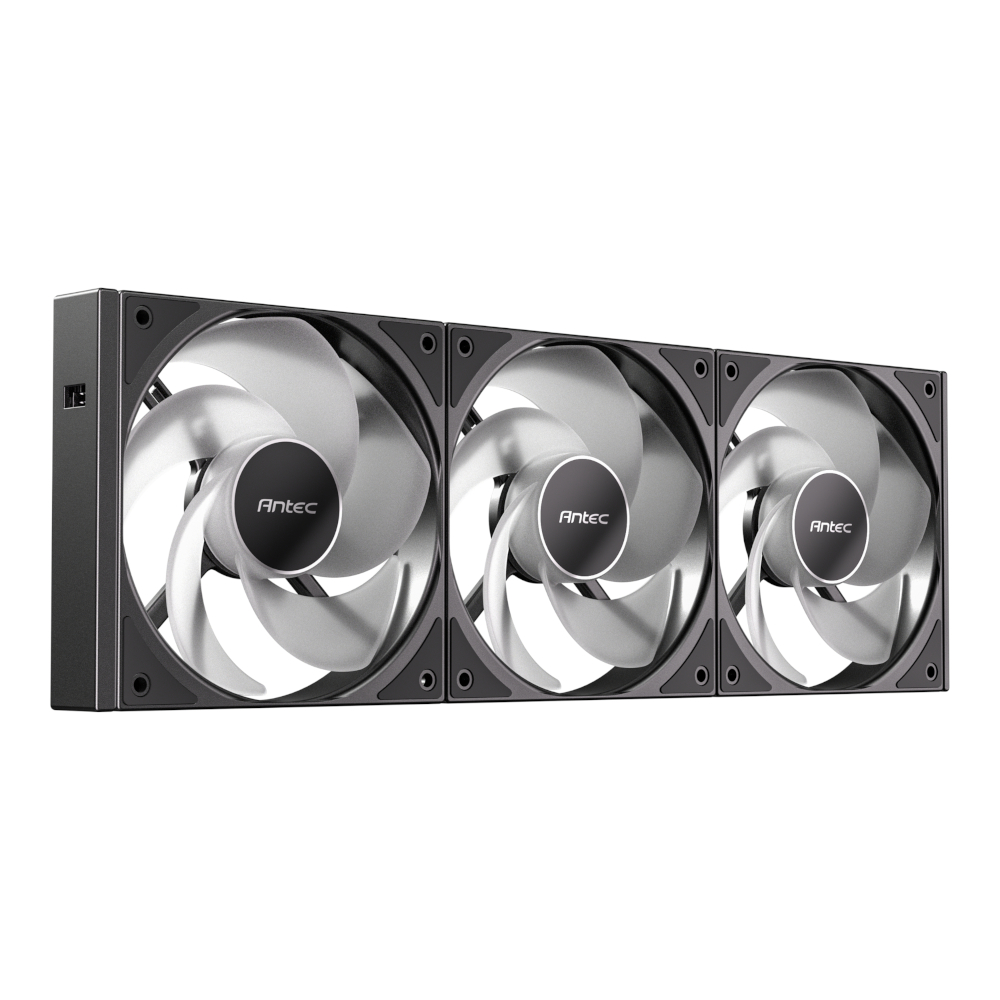 Antec Connect 120 Reverse ARGB PWM Fan 3 Pack - Black - Image 2