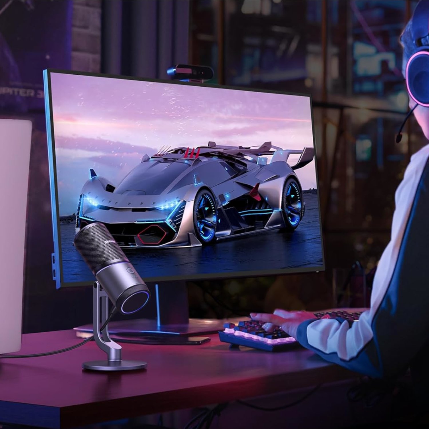 UGreen CM769 RGB USB Gaming Microphone - Image 2