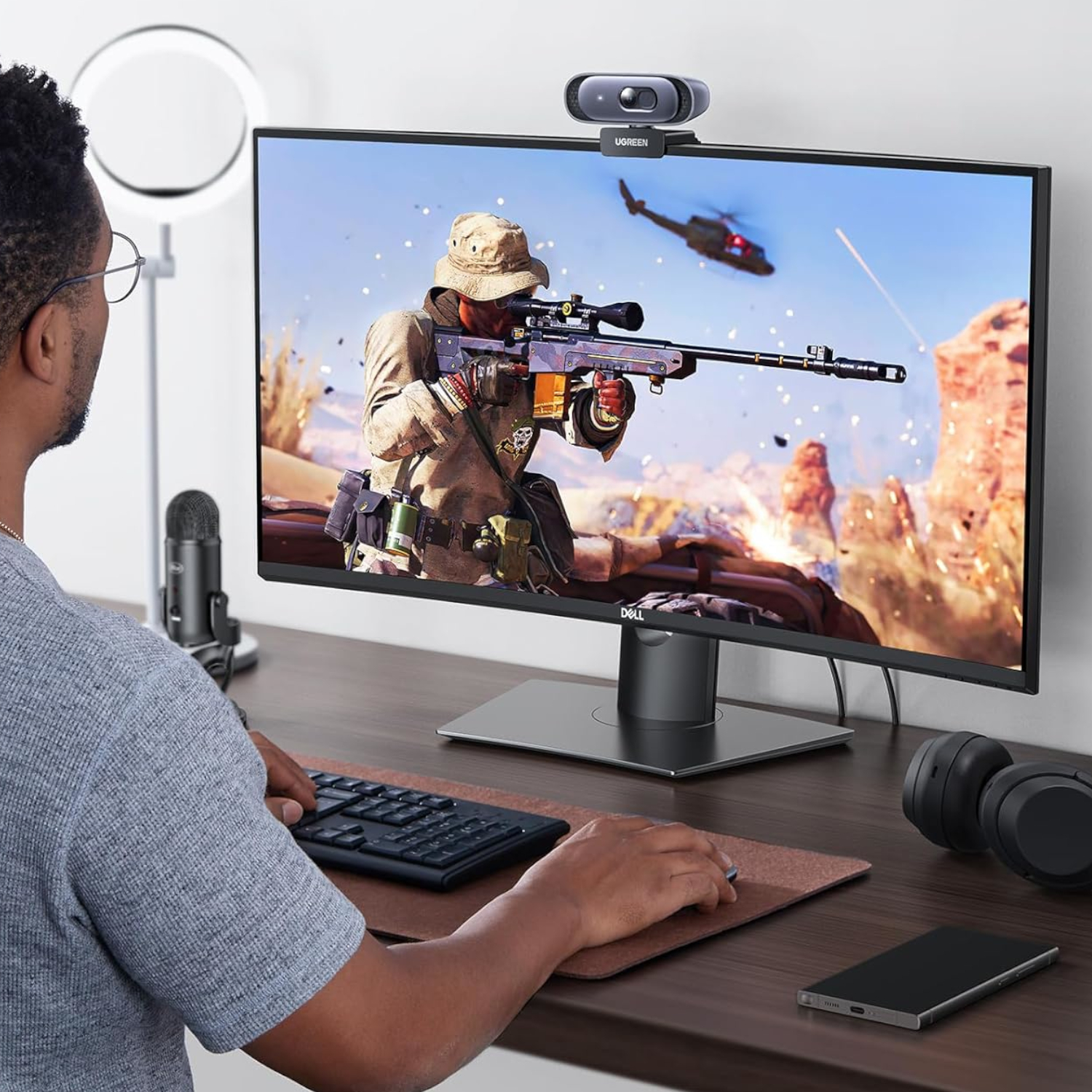 UGreen CM778 2K 30FPS Web Camera - Black - Image 2