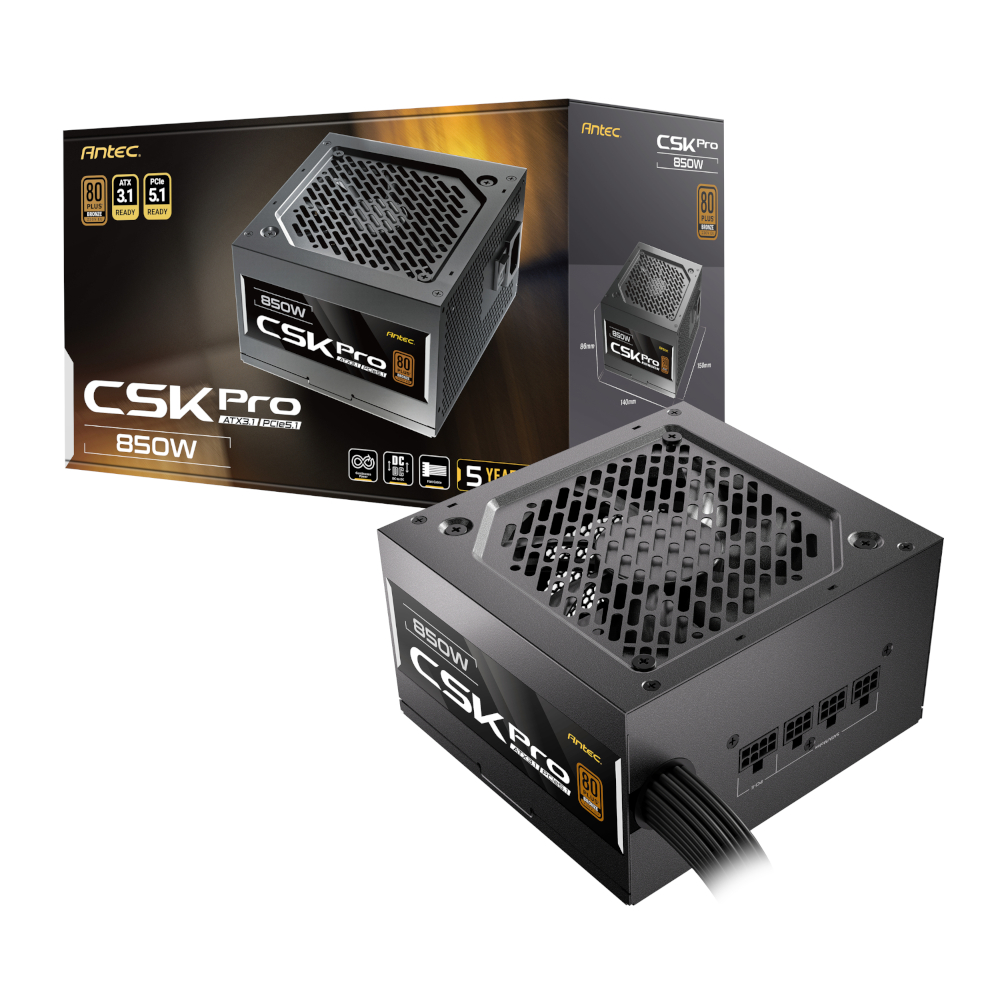 Antec FLUX ATX Gaming Chassis and CSK 850W Power Supply Pro Combo - Image 2