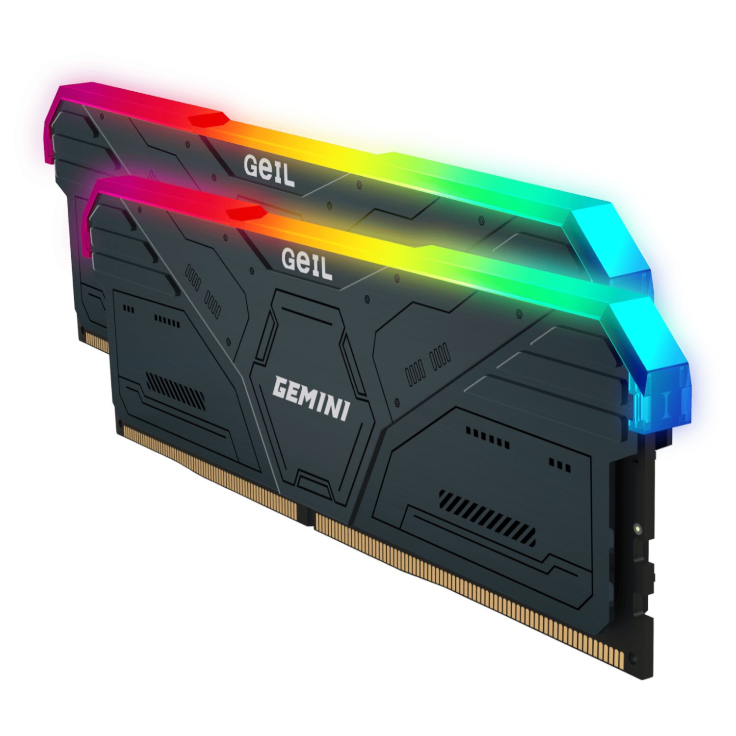 GeIL Gemini RGB 32GB DDR5 6000MHz Desktop Gaming Memory Kit (2 x 16GB) – Grey - Image 2