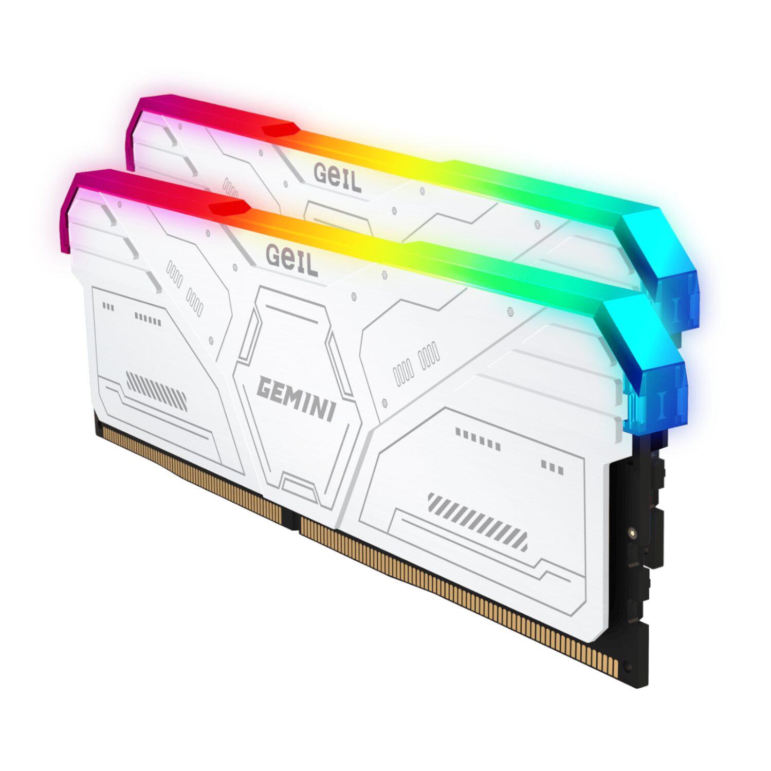 Geil Gemini RGB 64GB KIT(2X32GB) 6000MHz DDR5 Desktop Gaming Memory - White - Image 2