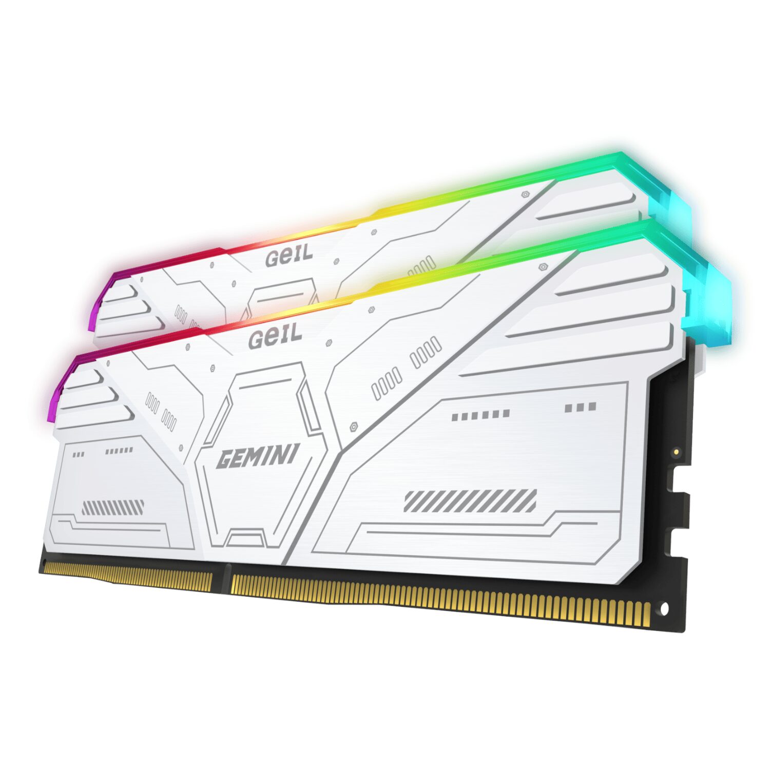 Geil Gemini RGB 64GB KIT(2X32GB) 6000MHz DDR5 Desktop Gaming Memory - Grey - Image 2