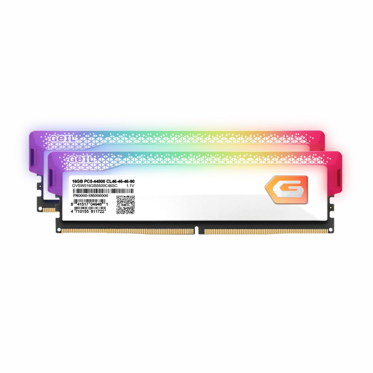 GeIL Orion 32GB Kit(2x16GB) 6000MHz RGB DDR5 RAM - White - Image 2