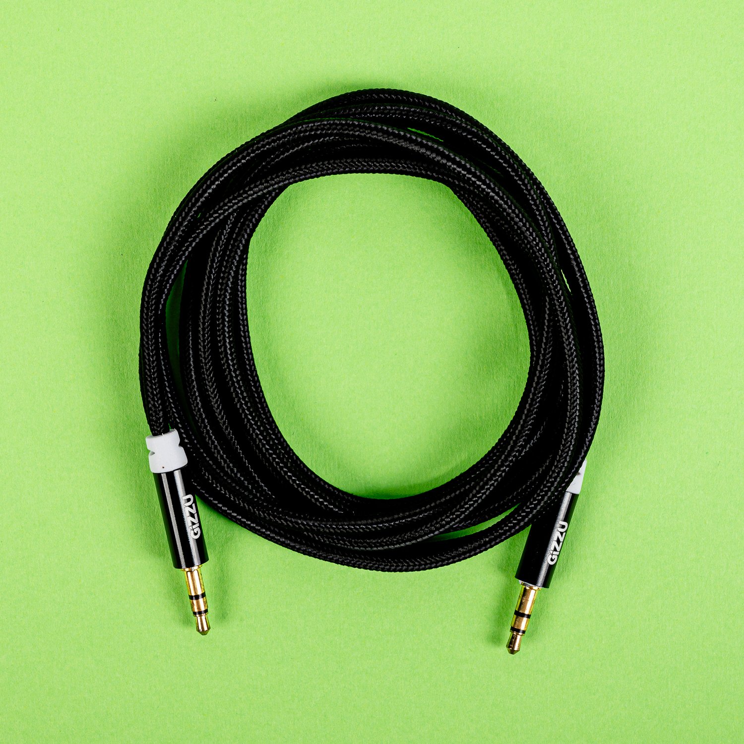 Gizzu 3.5mm AUX Cable 2m - Black - Image 2