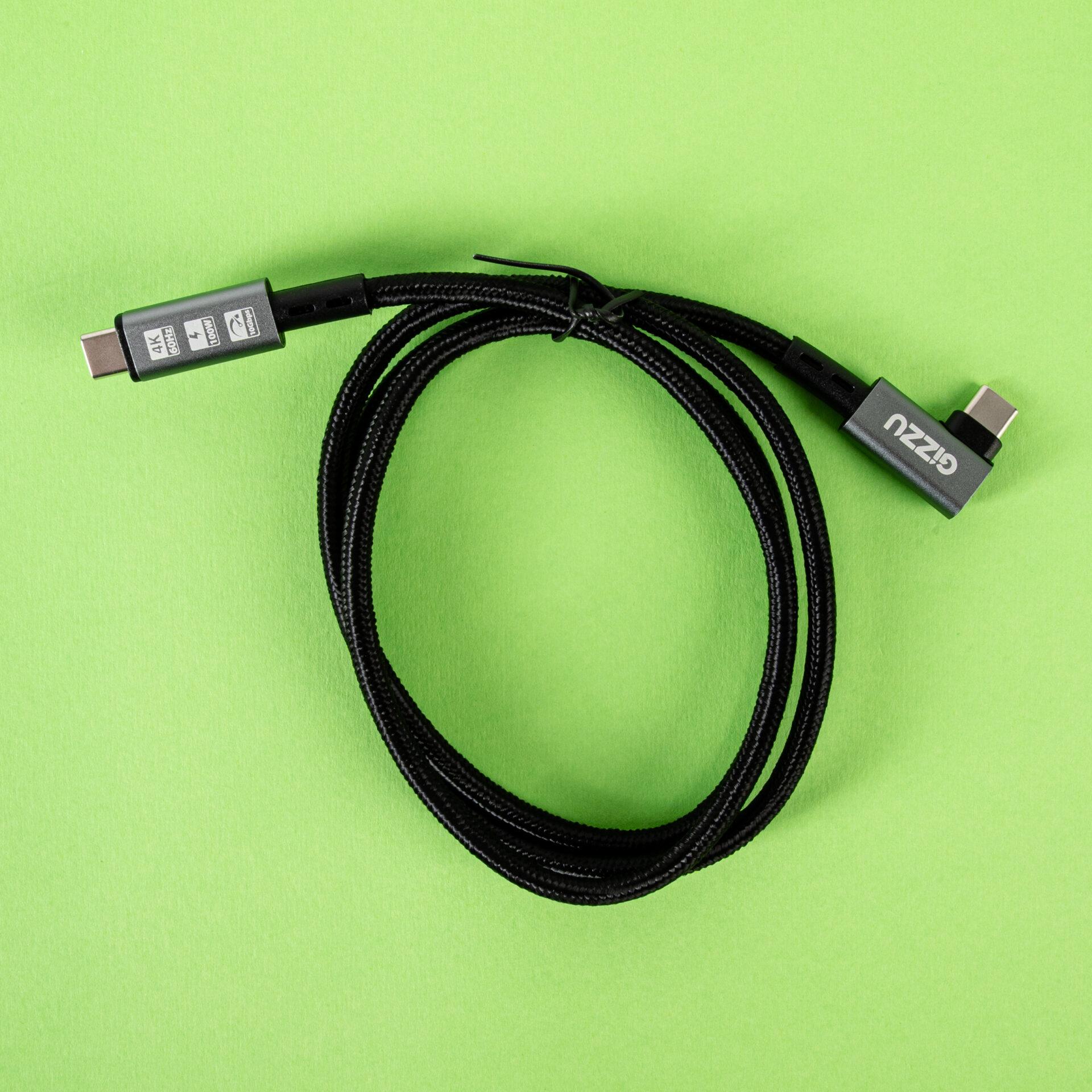 Gizzu 100W 10Gbps Type-C Angled 1m Cable - Image 2