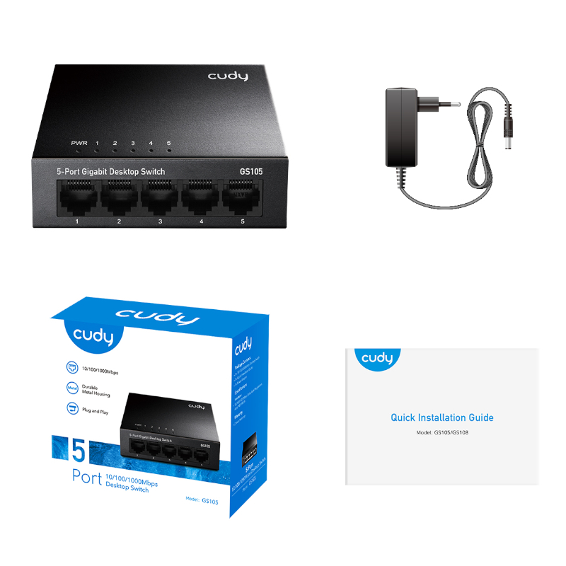 Cudy 5-Port Gigabit Metal Switch - Image 2