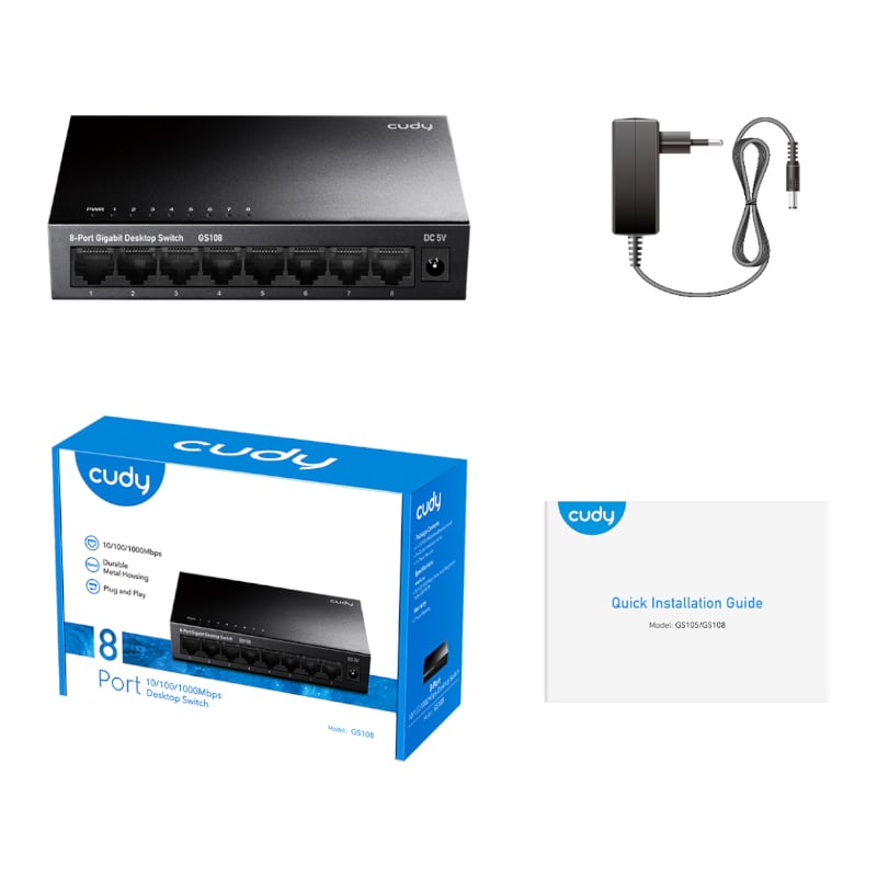 Cudy 8-Port Gigabit Metal Switch - Image 2