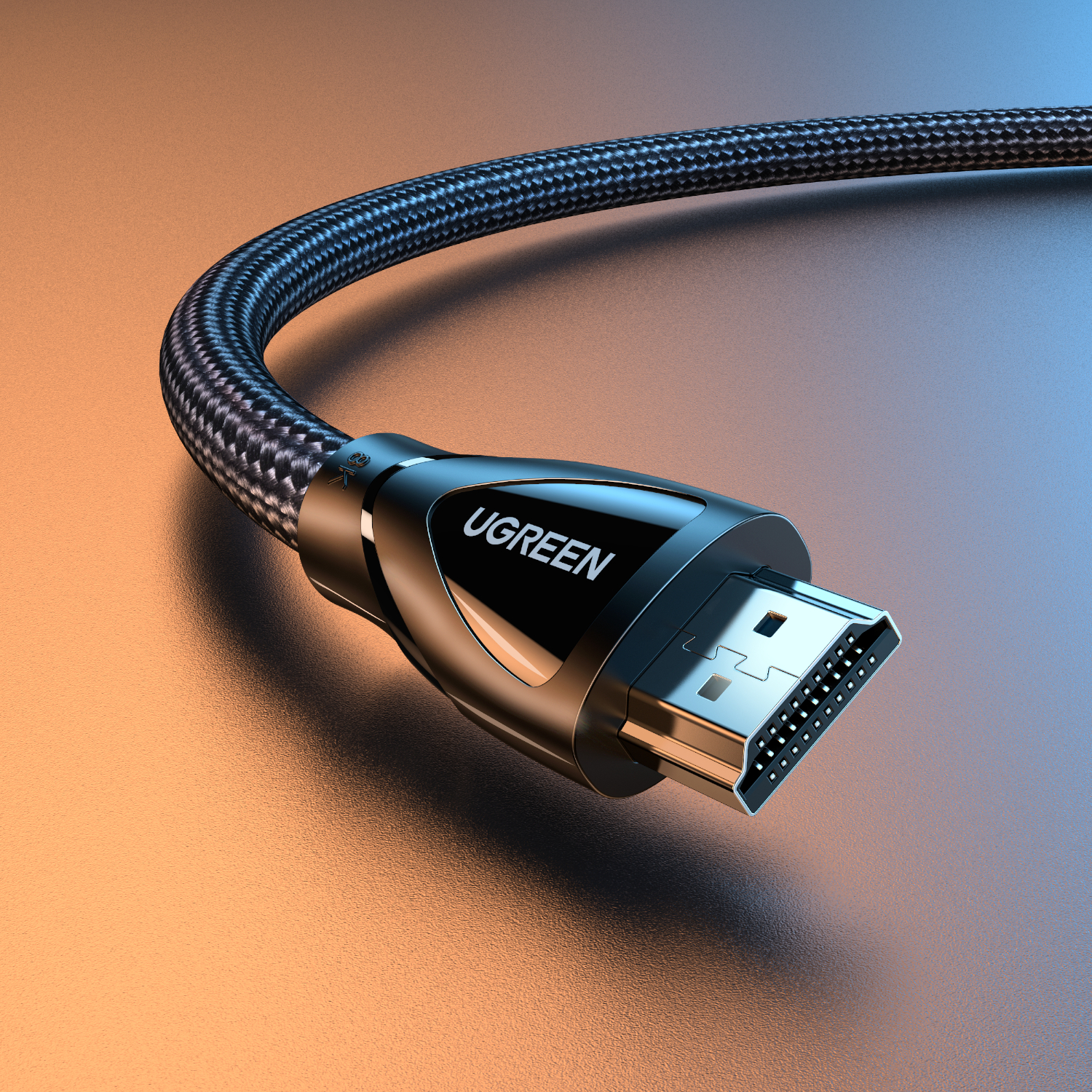 UGreen HDMI 2.1 Male to Male Cable 5M (8K@60Hz | 4K@120Hz) – Black - Image 2