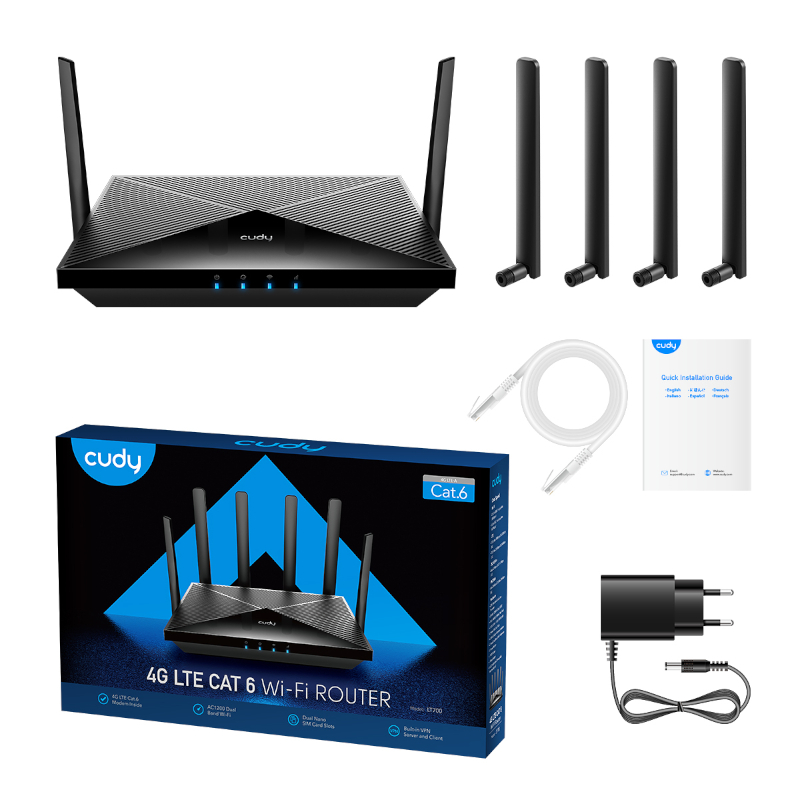 Cudy AC1200 WiFi 4G LTE Cat6 Gigabit Router - Image 2