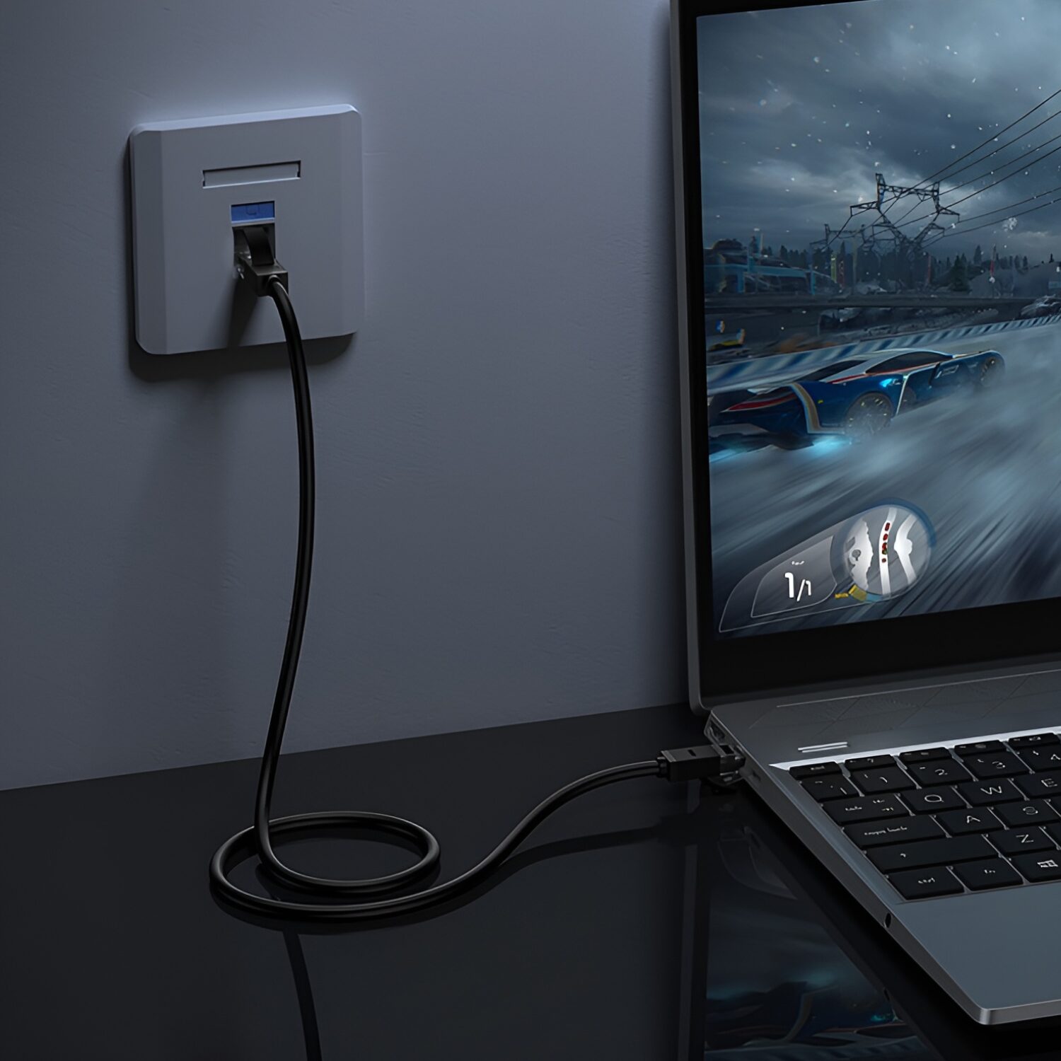 UGREEN NW102-20161 Cat6 UTP Ethernet Cable 3m - Black - Image 2