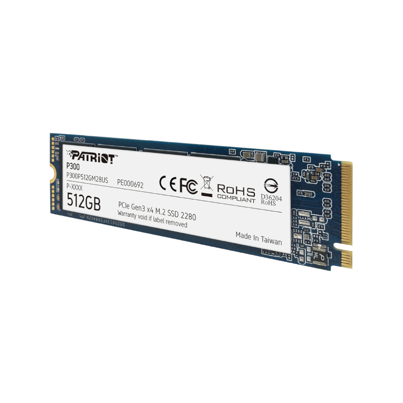 Patriot P300 512GB M.2 PCIe NVMe SSD - Image 2