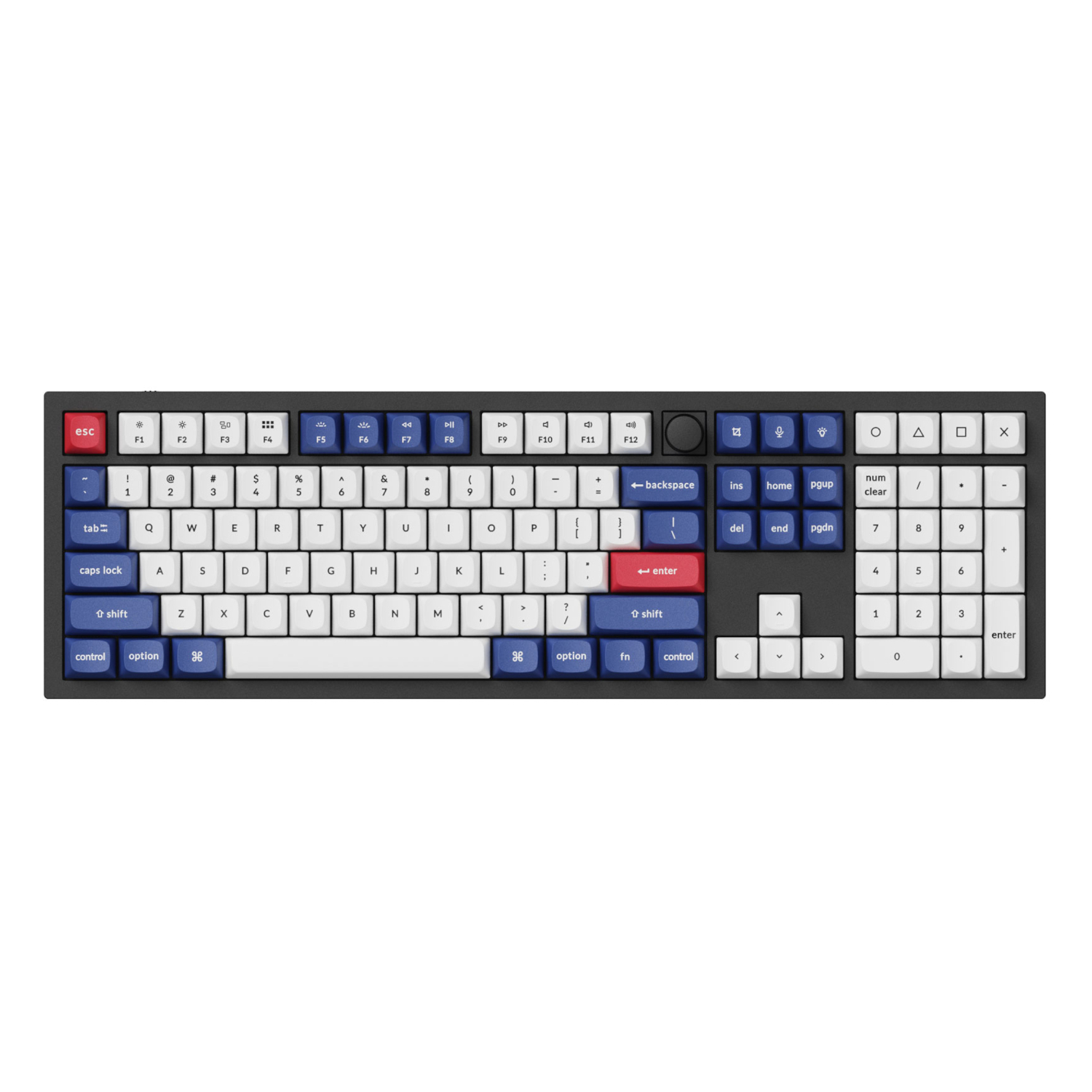 Keychron Double-Shot PBT OSA Keycap Set - Blue and White - Image 2