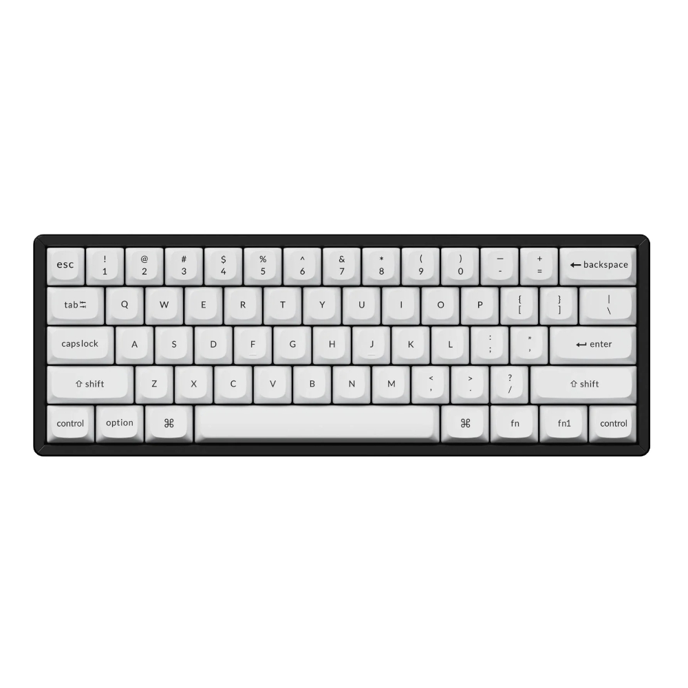 Keychron Double Shot PBT OSA Full Keycap Set - Black/White - Image 2