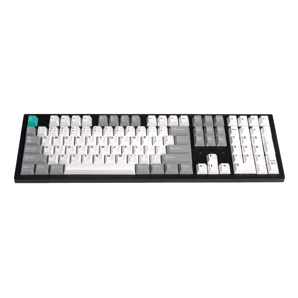 Keychron Cherry Profile Double Shot PBT Full Keycap Set - Grey/White/Mint - Image 2