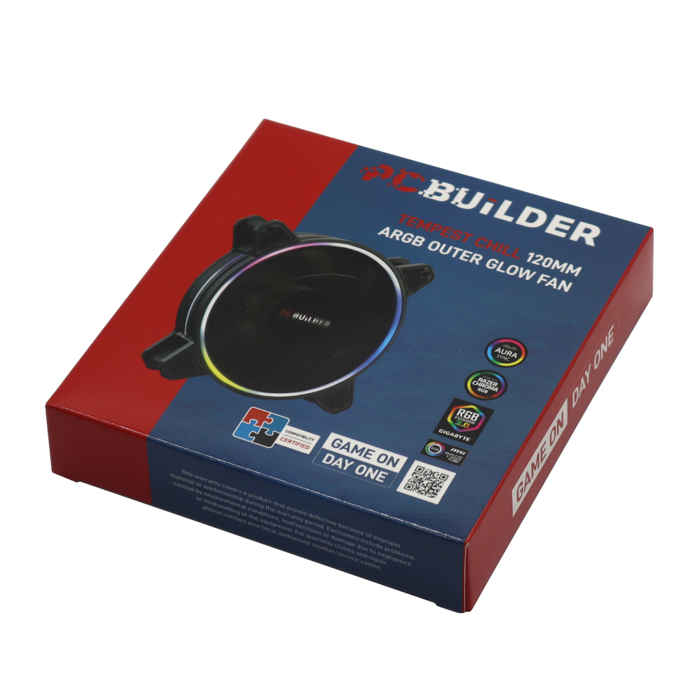 PCBuilder Tempest Chill 120MM ARGB Outer Glow Fan - Image 2