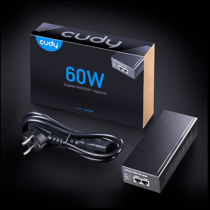 Cudy 60W Gigabit PoE+ Injector - Image 2