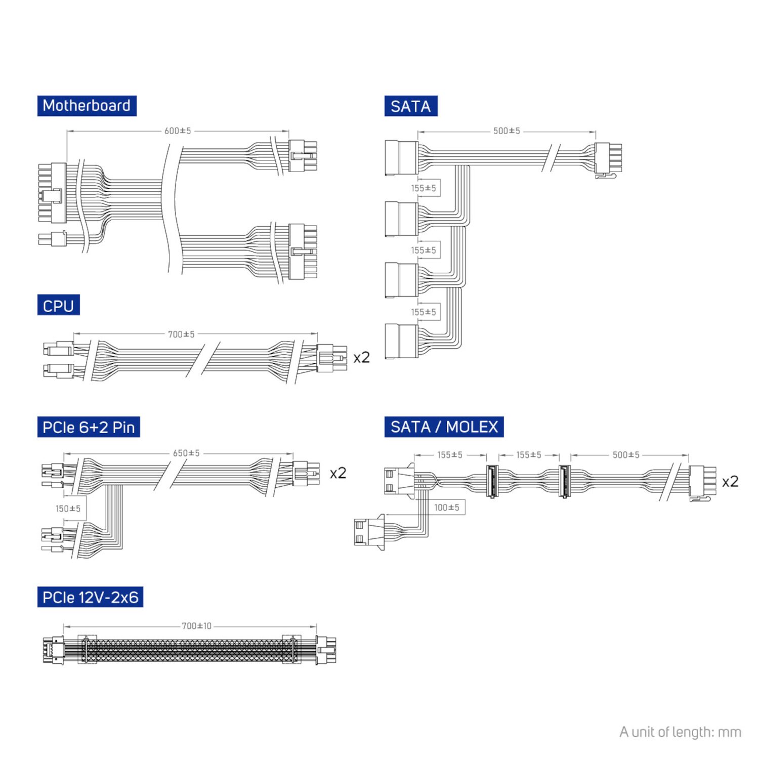 FSP VITA GM 1000W Gold Power Supply - ATX 3.1, PCIe 5.1, 80 Plus Gold - Image 2