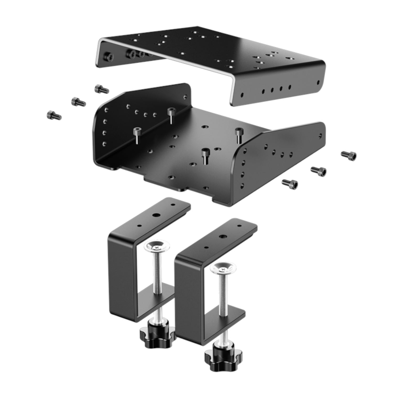 PXN VD6 Direct Drive Sim Racing Wheel | PD-HM Dual Pedal | Z9 Clamp Bundle - Image 2