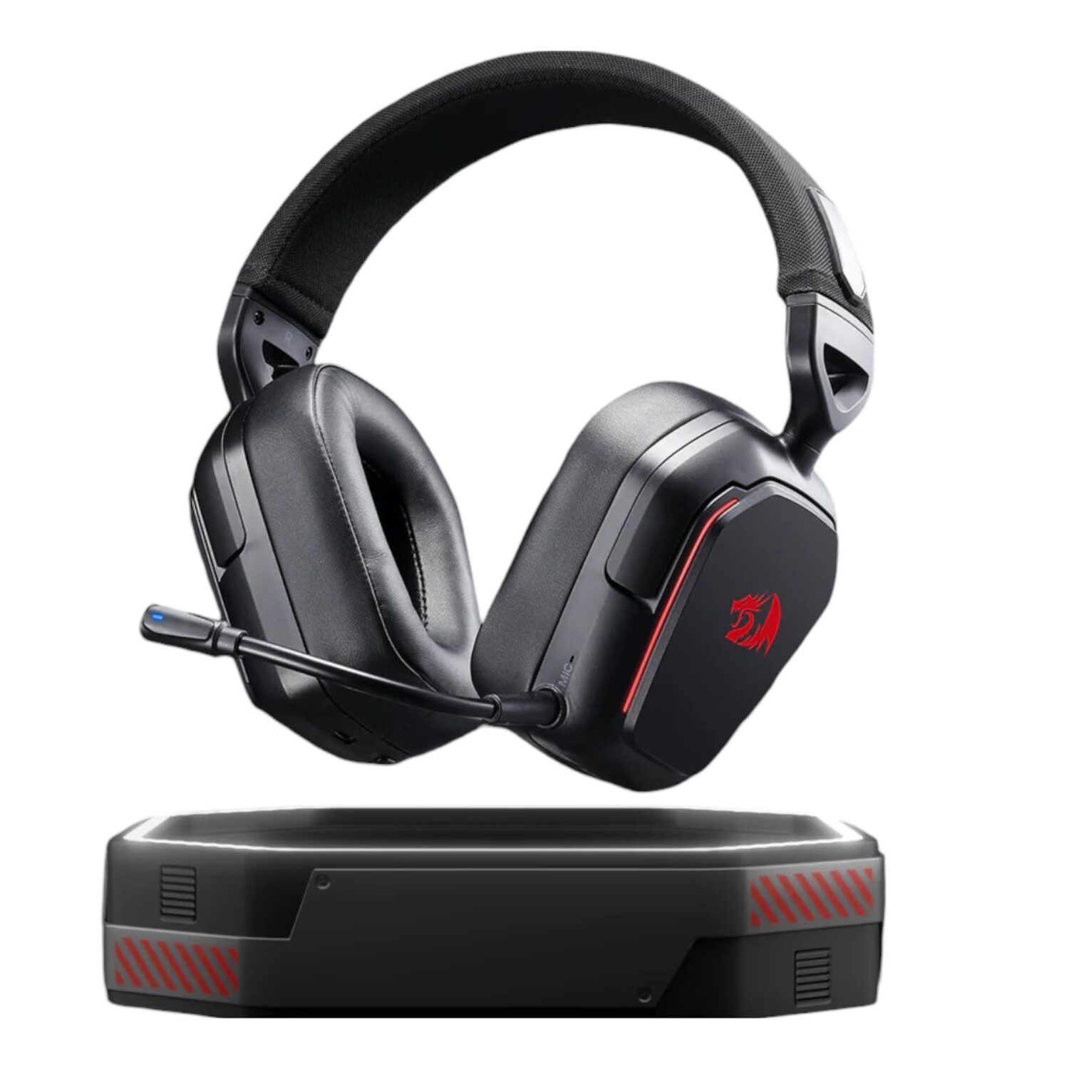 Redragon H868 RGB Wireless Gaming Headset - Black - Image 2