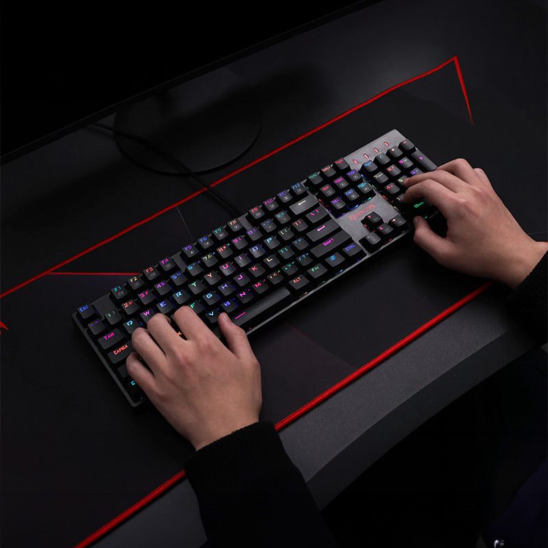 REDRAGON SURARA MECHANICAL RGB Gaming Keyboard - Black - Image 2