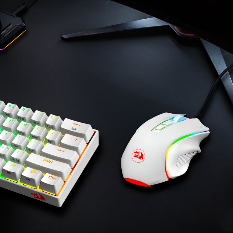 REDRAGON GRIFFIN 7200DPI Gaming Mouse - White - Image 2