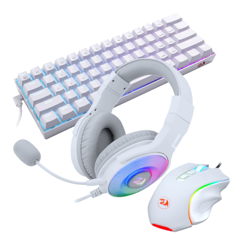REDRAGON 3IN1 MS|HS|KB WIRED COMBO - WHITE - Image 2