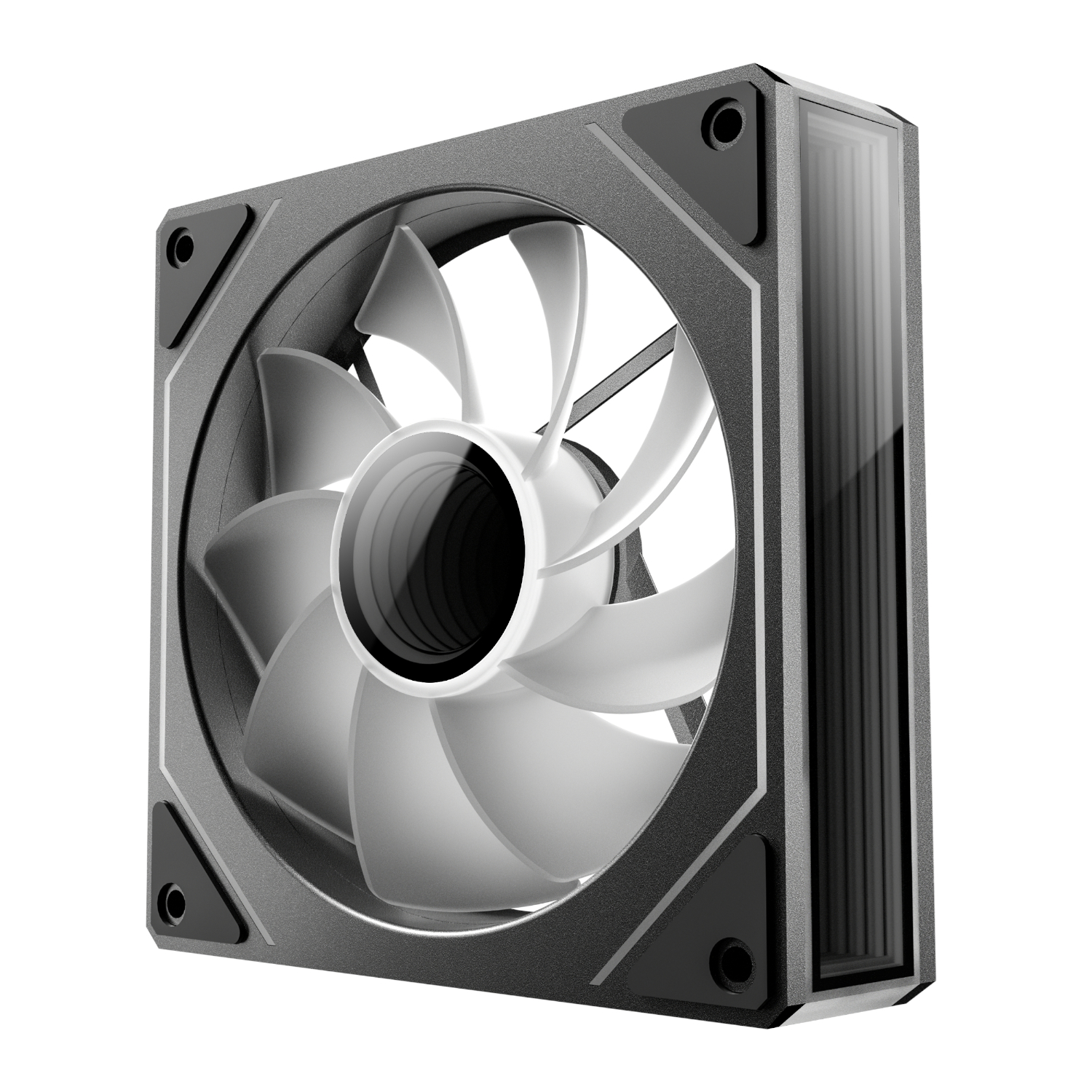 Antec VISION PWM 120mm ARGB Reverse Infinity Mirror Case Fan 3 Pack Black - Image 2