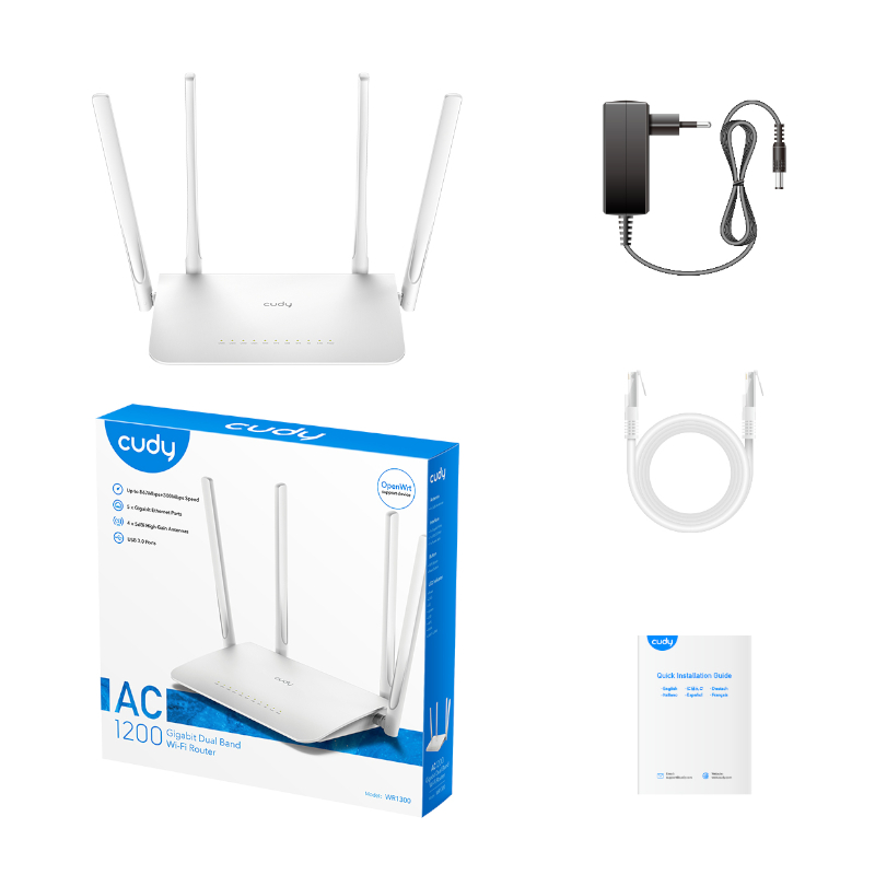 Cudy AC1200 Gigabit Wi-Fi Mesh Router - Image 2
