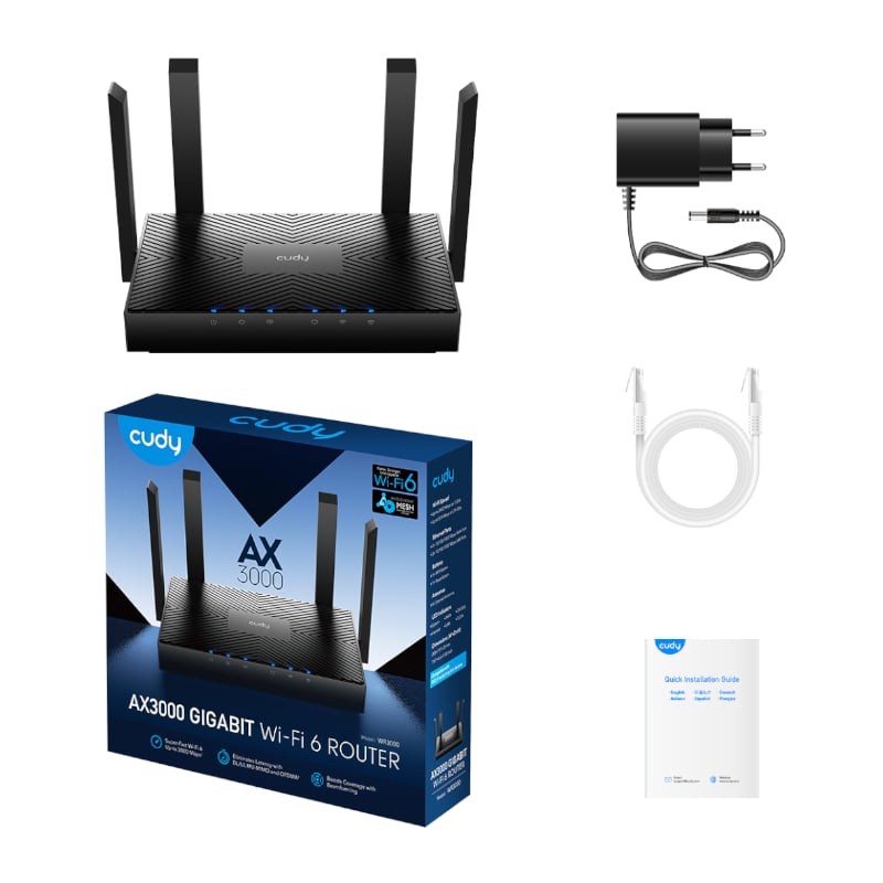 Cudy AX3000 Gigabit Wi-Fi 6 Mesh Router - Image 2