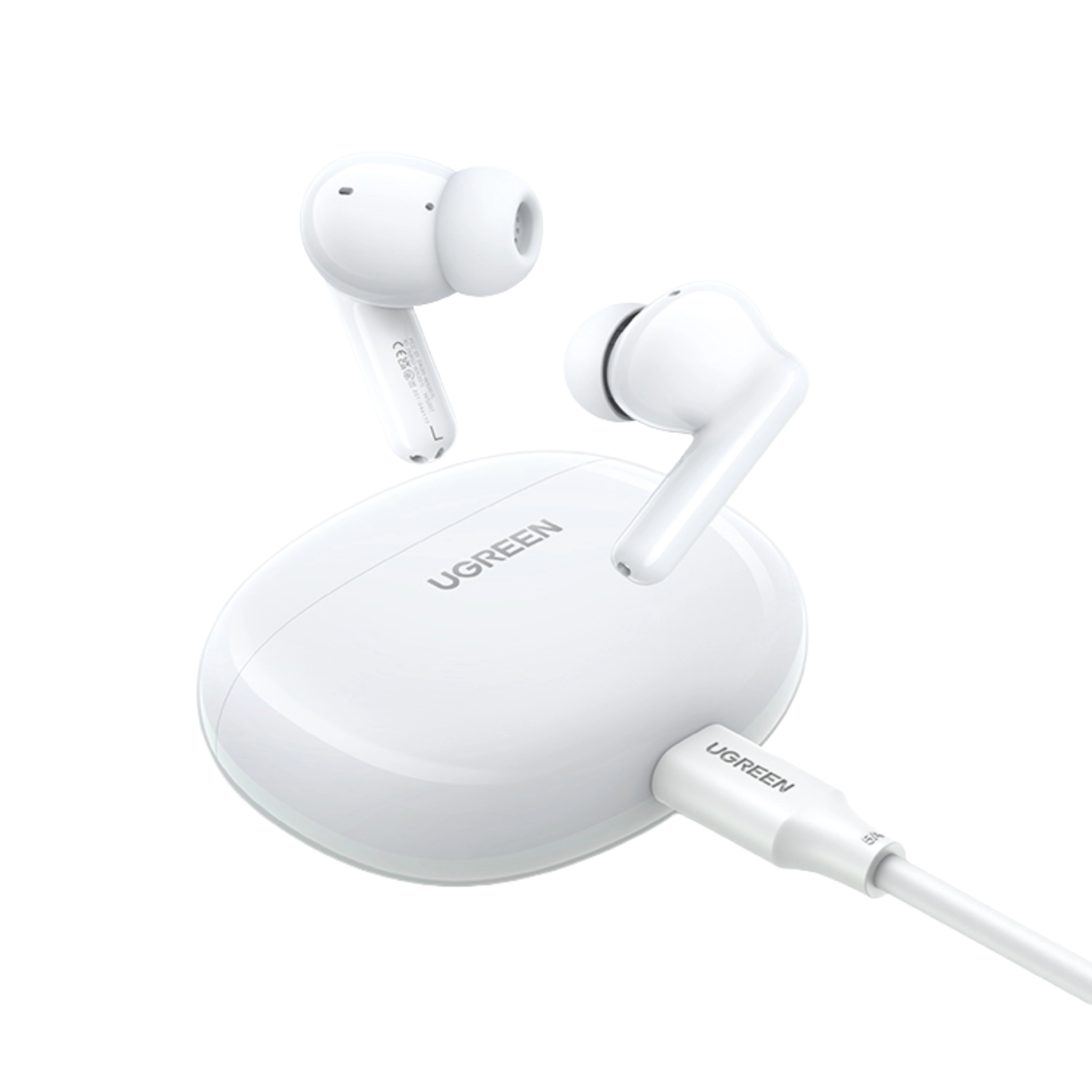 UGreen HiTune P3 In-Ear Wireless Earbuds–White - Image 2