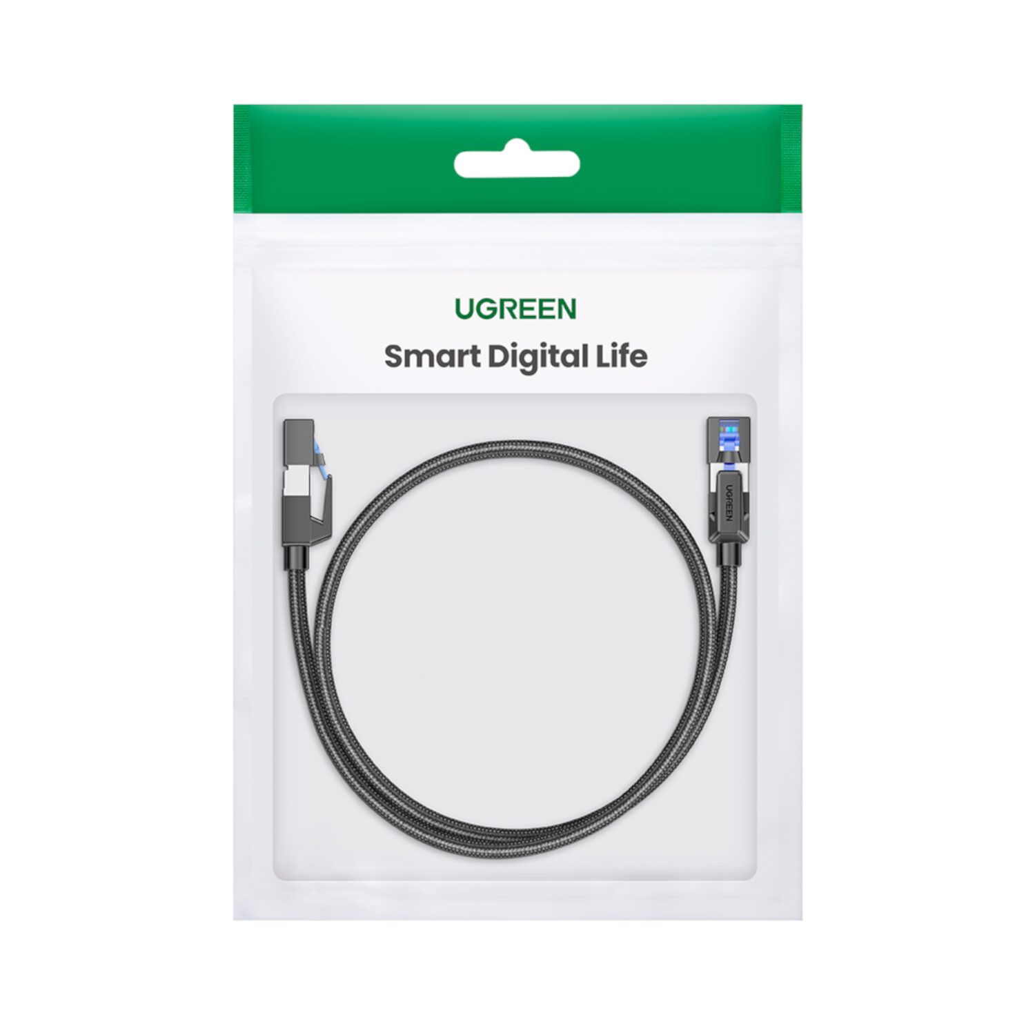 UGREEN Cat8 Nylon Braided Ethernet Cable - 40Gbps with Modular Plugs - 2m - Image 2