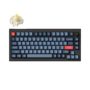 Keychron V1 Max QMK/VIA Wireless Custom Mechanical Keyboard | BANANA Switches Black